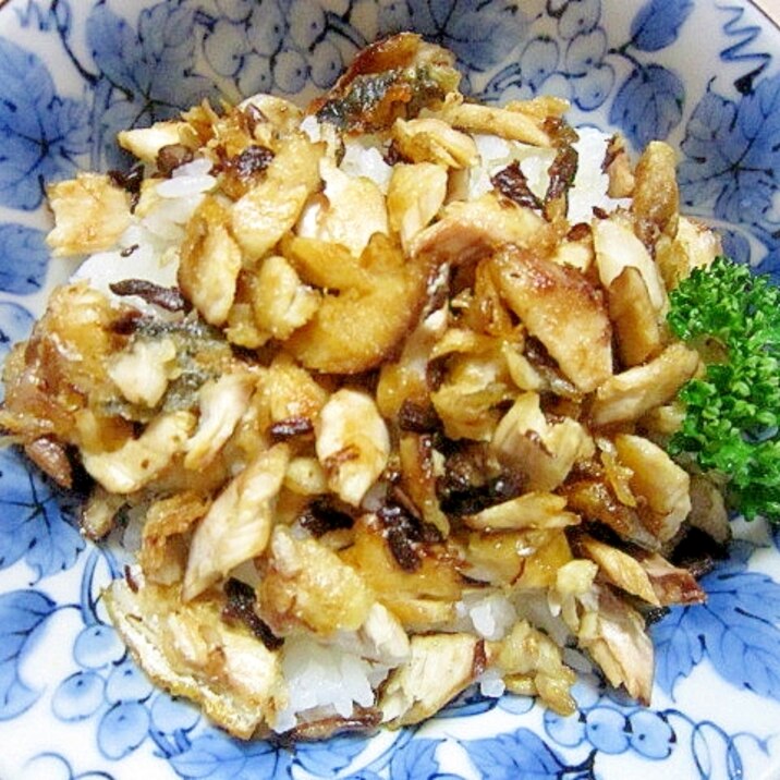 サバ醤油照り丼